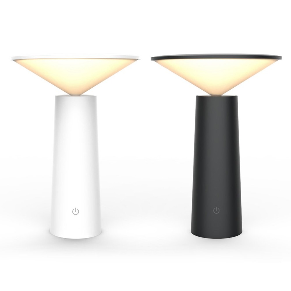 黑色觸控 LED 桌燈 圖片 3