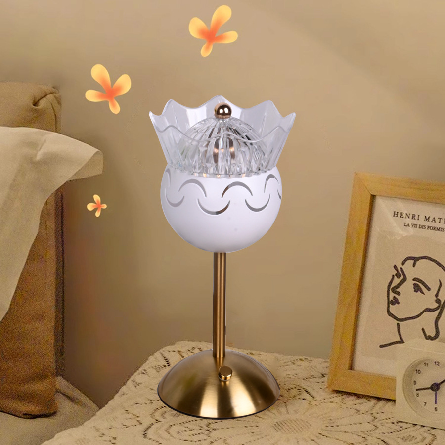 花形光紋充電桌燈 圖片 3